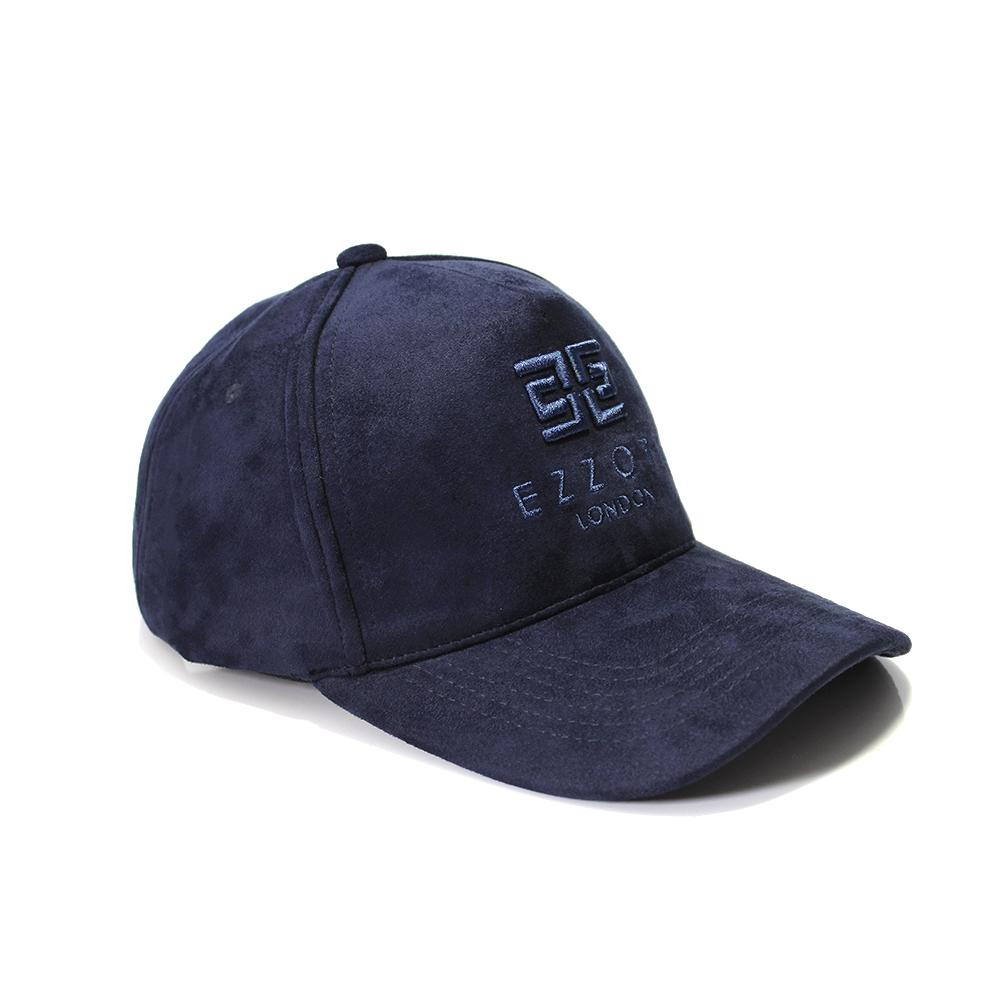 Suede Trucker Cap Navy EZZOTI